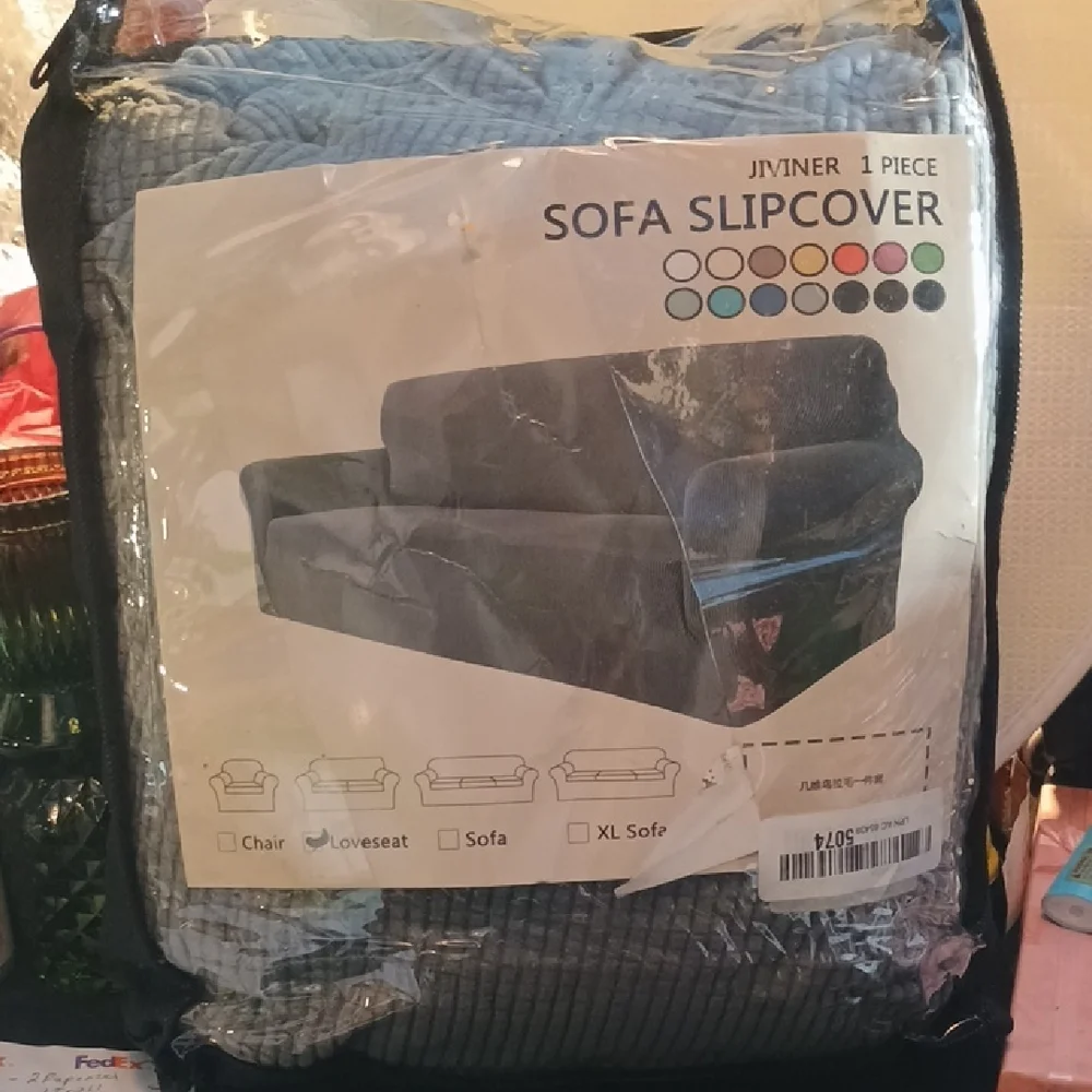 Gray Sofa Slipcover